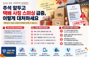 추석 앞두고 택배 사칭 스미싱 급증, 이렇게 대처하세요 7 추석 앞두고 택배 사칭 스미싱 급증, 이렇게 대처하세요