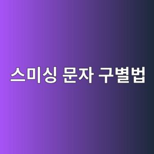 스미싱 문자 구별하는 방법, 이런 문자는 꼭 의심하세요 5 ec8aa4ebafb8ec8bb1 ebacb8ec9e90 eab5acebb384ebb295 1788345593