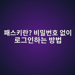 패스키란? 비밀번호 없이 로그인하는 방법과 설정 방법 6 ed8ca8ec8aa4ed82a4eb9e80 ebb984ebb080ebb288ed98b8 ec9786ec9db4 eba19ceab7b8ec9db8ed9598eb8a94 ebb0a9ebb295 1788345398
